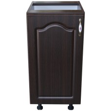 Corp inferior cu 1 usa stanga Zebra, Wenge/ MDF Wenge Mustata, fara blat, 40 x 82 x 50 cm